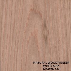 American Natural Oak Wood Veneer Flat Cut Crown Cut Grain AAA Grade Thickness 0.5-0.55mm For Cabinet Face China