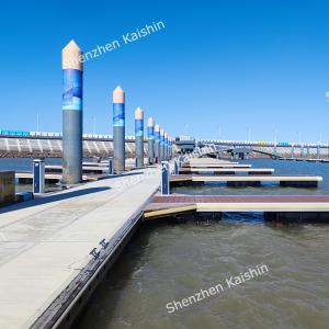 Fully Welded Aluminum Frame Marine Floating Docks For Marina Pontoon Wharf Engineering