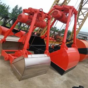 China Hydraulic Four Rope Crane Grab Building Material Clamshell Grab Bucket supplier