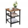Nightstands with Metal Shelves, Industrial Nightstand for Sale, Bedside Table,