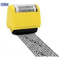 China Custom Office ID Guard Pre-Inked Roller Stamp OEM Design Identity Theft Protection Roller Stamp on sale