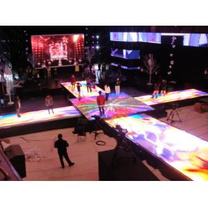 China Energy Saving Custom Led Screens / Led Video Dance Floor 90mm Casing Thickness supplier