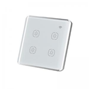 China Curved Panel Tuya Smart Switch Wireless Light Switch With Google Assistant Built In supplier