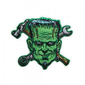 China Applique Iron On Embroidered Badges , Merrowed Halloween Patches For Clothes supplier