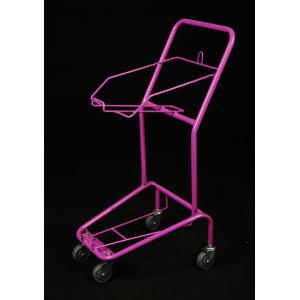 Personal Shopping Trolley Folding Luggage Cart 4 Swivel Flat Bearing 5" Castors