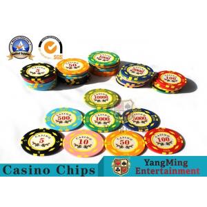 China 11.8g Colorful Casino Poker Chips And Cards / Custom Plaque Stickers supplier