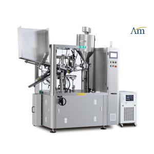 China Heavy Duty Tube Filling Sealing Machine , Cosmetic Tube Filling Machine With Stirrer supplier