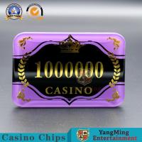 Acrylic Bronzing Casino Poker Chips UV Mark Security Code High - Transparent