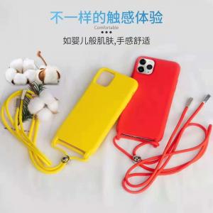 China iphone 6 to 12 Silicone Necklace Phone Case With Lanyard wholesale