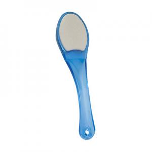 China Blue Curved Handle Microplane Foot Grater Pretty Feet Callus Remover supplier