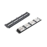 China Rack Mountable RJ45 Ethernet Patch Panel with Shielding and Cable Management on sale