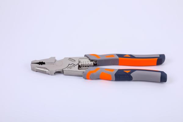 8-Inch Multifunction Pliers with 62 HRC Cutting Edges
