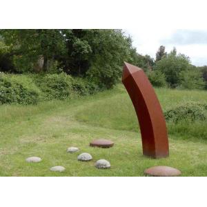 OEM Outdoor Decorative Rusty Corten Steel Pencil Sculpture