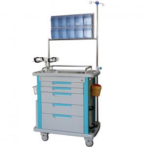 China Mobile Crash Anesthesia ABS Hospital Emergency Trolley supplier