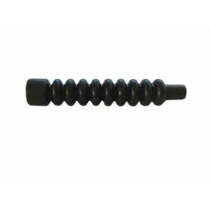 Black Cable End Fittings Rubber Bellow Rubber Dust Boots Customized Size