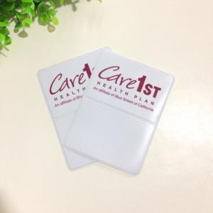China Soft Custom Pvc Card Holder Cover Pvc Id Card Pouch Tag Pvc Name Badge Holders supplier