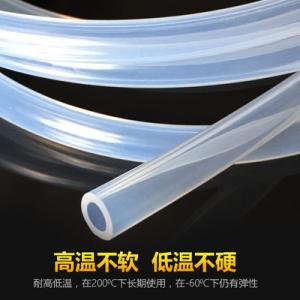 China Customized Extrusion Process Clear Silicone Tube Smooth Surface supplier