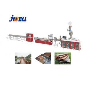 China Jwell PE WPC Plastic Recycling Floor Product Many Times Using Plastic Extruder Machine supplier