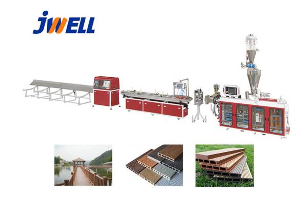 Jwell PE WPC Plastic Recycling Floor Product Many Times Using Plastic Extruder