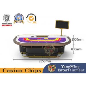China Customized Baccarat Gambling Table Poker Game Cloth Table 9 Player supplier