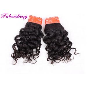 China Double Drawn Indian Virgin Human Hair Extensions / Italian Curly Hair Weave supplier