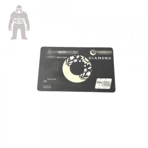 China Colored Metal Bank Metal Membership Card Stainless Steel Metal ID Card wholesale