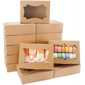 China Cookie Bakery Boxes Pastry Muffins Dessert Party Favor Boxes Cupcakes with Window supplier