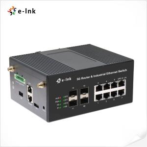 China 5Gルーター&イーサネットスイッチ産業用 8 x 10/100/1000M RJ45 + 4 x 1.25G SFP + 1 x 5G wholesale