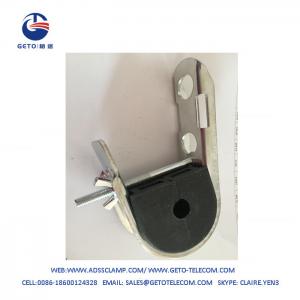 China 12KN ADSS Rubber Suspension Clamp Silver+Black supplier