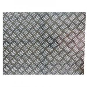 China Checkered Stainless Steel Sheet 0.7 Mm 0.5mm 0.4mm Diamond Pattern 410 409 Ss Plate supplier