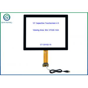 China 15 Inch GG Touch Panel / USB Capacitive Touch Screen With Glass Cover supplier