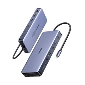China Revodok Pro 313 Estación de acoplamiento de portátil 13 en 1 4K Triple Display USB C Dock Dual HD-MI, DP, puerto de datos de 10Gbps supplier