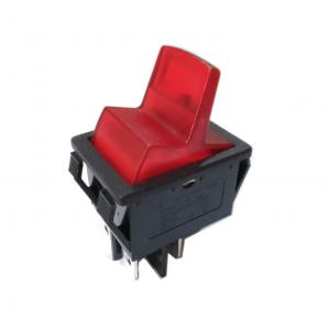 High Quality Taiwan Brand R5-14 Paddle Rocker Switch, 32*25mm, ON-OFF, Red light, 4 Terminals.