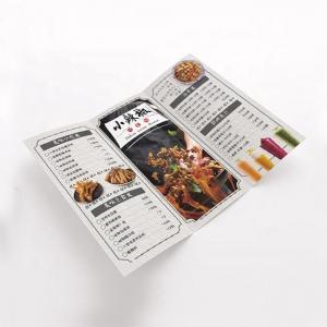 A3 A4 A5 A6 Leaflet Flyer Printing for Restaurant Menu Booklet