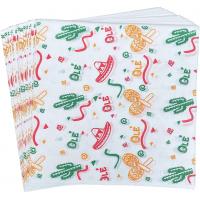 Anti Stick Greaseproof Wrapping Paper , Flexo Printing French Fry Wax Paper