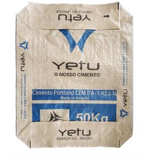 50kg PP Valve Bags Sand 300mm Printed Woven Polypropylene Sacks