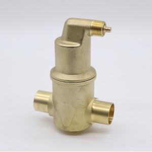 China JR Spirovent Air Eliminator Valve Solid Brass Air Exhaust Vent Valve Sweat And Threaded Connection 1-1/4'' supplier