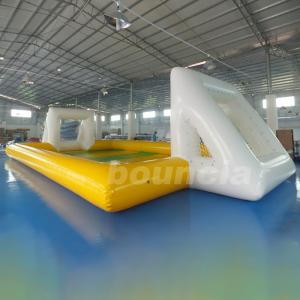 China Huge Inflatable Football Field, Air Sealed Inflatable Soap Soccer Field supplier