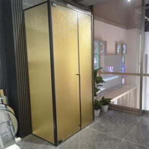 SAI Tempered Laminated Glass Decorative Shower Screen Partition Window Door Crystal Clear Fluted Reeded Texture Pattern