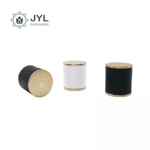 OEM Luxury Zamac Parfum Cap With Leather and text For Europe Parfum Brands