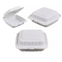 China Clamshell Takeaway Customized Food Packaging Box Square ISO9001 on sale