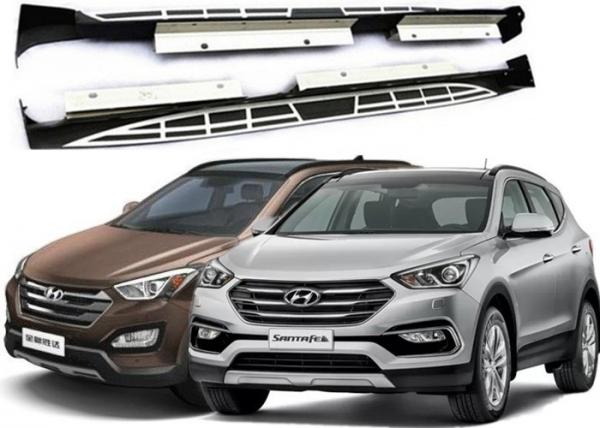 OE Style Side Step Boards with Alloy Brackets for Hyundai Santafe 2013 2016 IX45