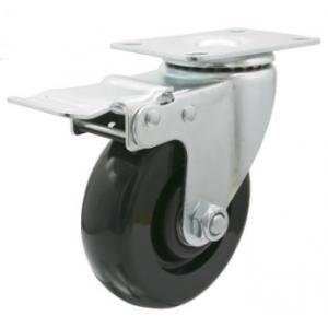 100mm Lockable Caster Wheels Caster Wheels With Brakes Nylon Casters