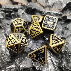 Metal Anti wear Hand Carved card game Dice Practical Polyhedral