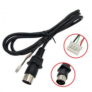 Waterproof Big Din 4Pin S-Video Male Connector To JST PHR-4 Extension Cable For Monitor