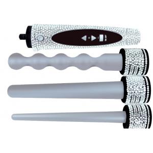 3 in 1 Crystal interchangeable wavy hair curler wand and hair curler set