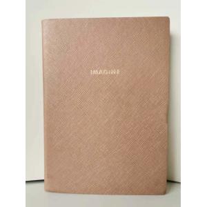 China La aduana de grabación en relieve rosada imprimió los cuadernos ligeros con el logotipo impreso supplier