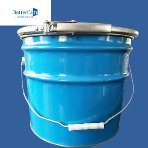 China Lightweight Metal Paint Pail 5 Gallon Stainless Steel Bucket With Lid supplier