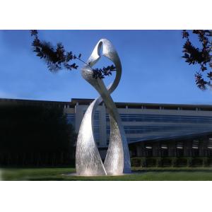 Iconic Abstract Dancer Modern Stainless Steel Sculpture Cast Grain Finishing