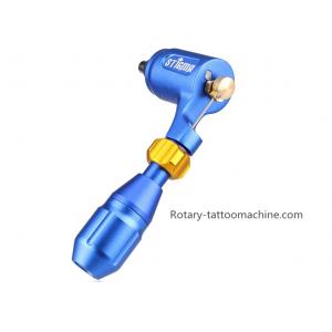 China Blue Color Rotary Tattoo Machine With Grip And Needle Cartridge For Liner Shader Working Silent wholesale